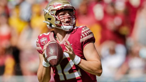 Chubba Purdy 2021 Florida State quarterback USATSI_17011581